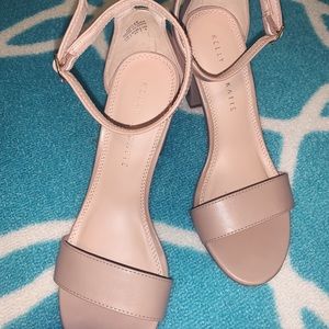 Tan Leather Sandal Heels!!